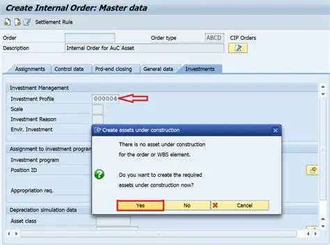 Create an internal order with OG