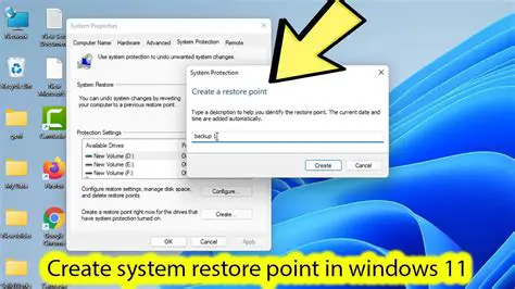 Create custom restore points