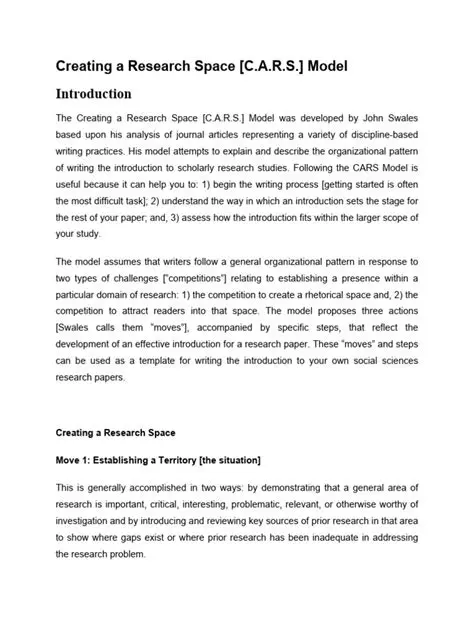 Creating a dedicated research space