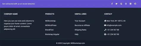 Creating a Footer Component