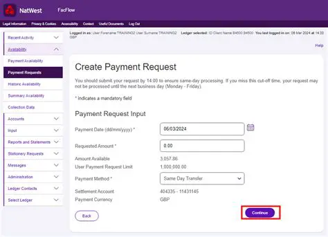Creating a Payment Request