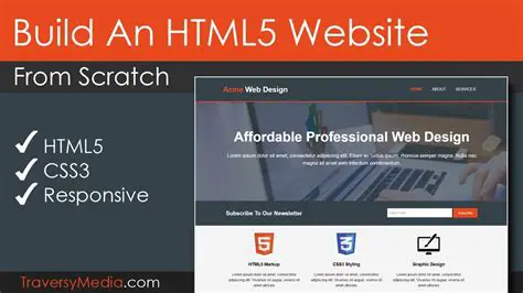 Creating a Website using HTML5