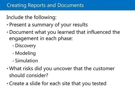 Creating Reports and Policies
