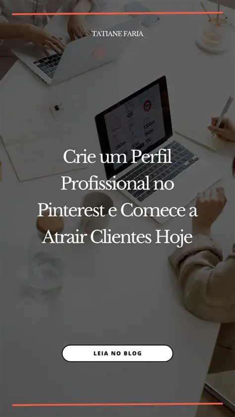 Crie um perfil profissional