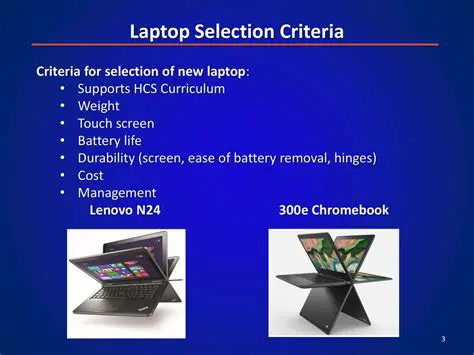 Criteria for Laptop Search