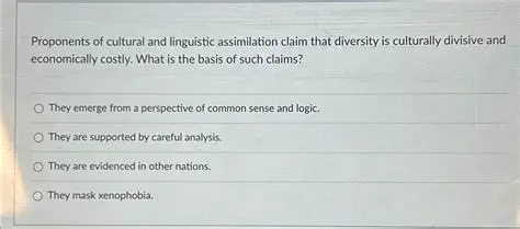 Cultural and Linguistic Assimilation