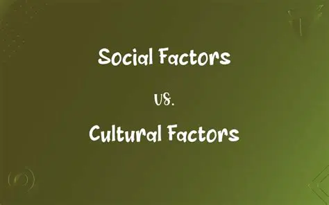Cultural and societal factors