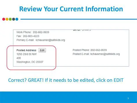 Current information correct