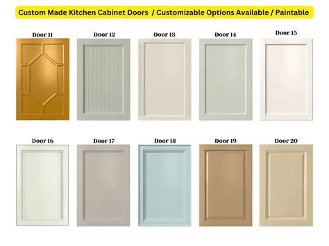 Customizable cabinet layouts