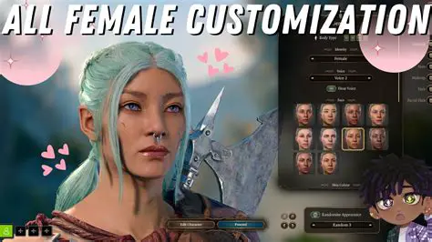 Customization and Character Creation