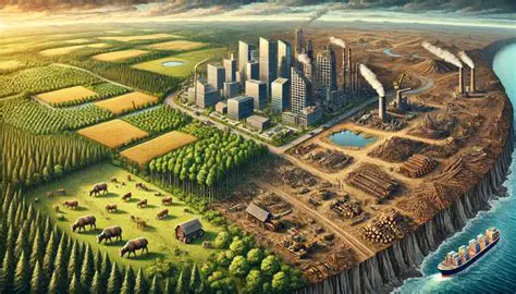 Damaging crops and forests