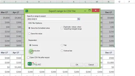 Data Export to Excel Spreadsheet or CSV Format