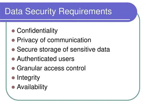 Data Security Requirements