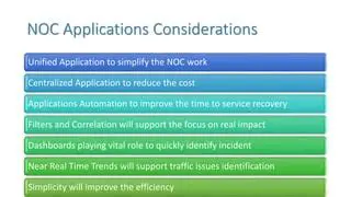 Datacenter and NOC Applications