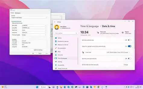 Date and Local Time Display