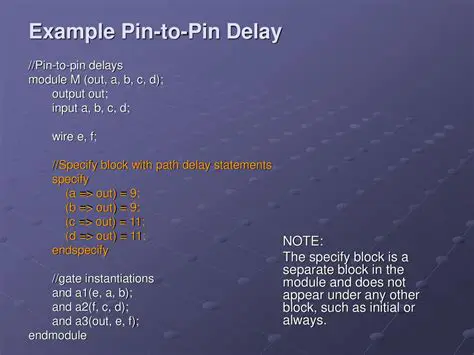 Dedicated delays for each module