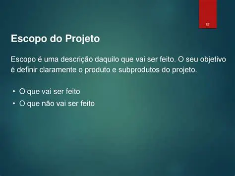 Defina claramente o escopo do projeto