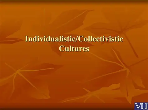 Defining Individualistic and Collectivistic Cultures