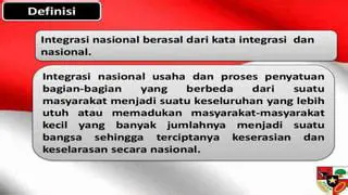 Definisi Integrasi Nasional