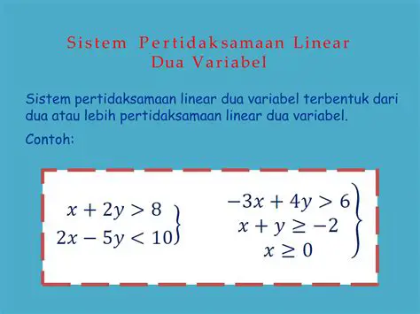 Definisi Sistem Pertidaksamaan Linear