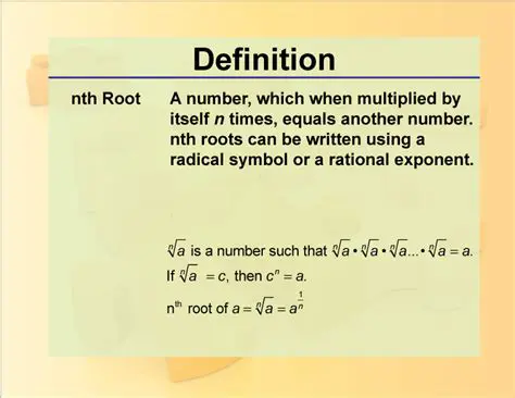 Definition of the nth Root