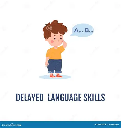 Delayed or absent language development