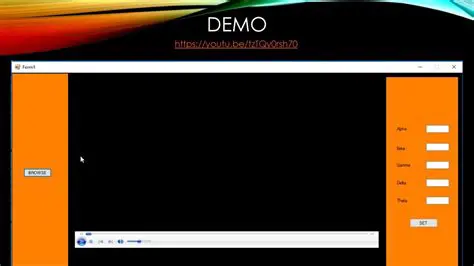 Demo Downloads and Playback
