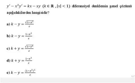 Denklemin Derecesini Bulma