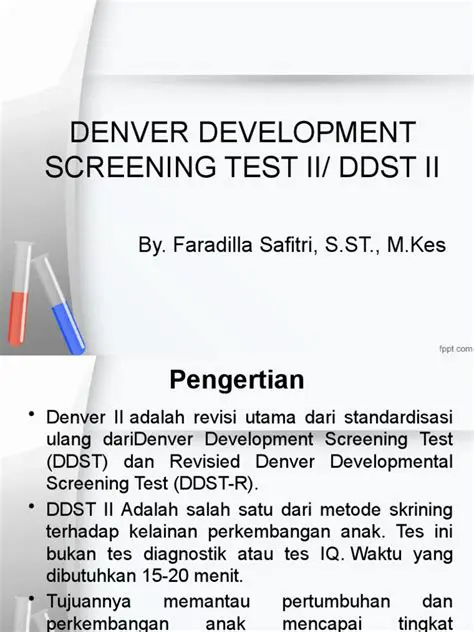 Denver Development Screening Test II