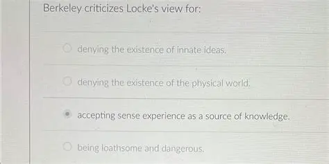 denying the existence of innate ideas