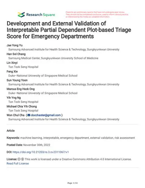 Dependent on external validation