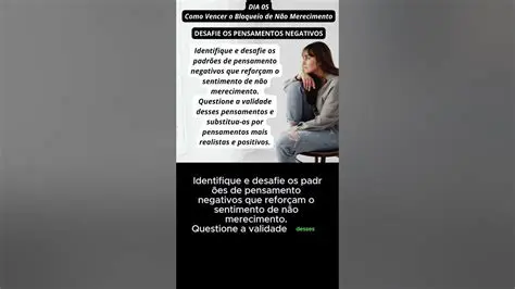 Desafie os pensamentos negativos