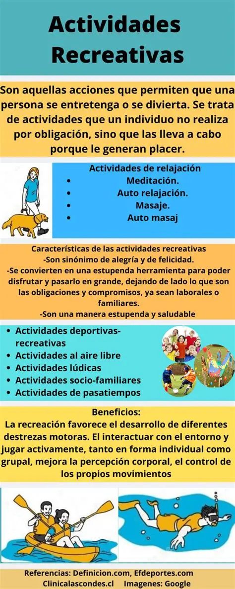 Desarrollo de actividades recreativas