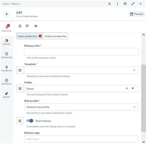 Description of Post Release Tasks