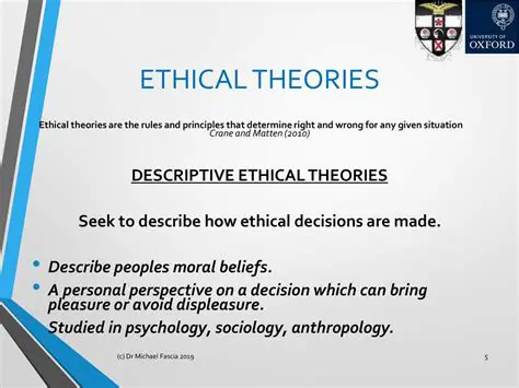Descriptive moral theories