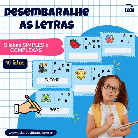 Desembaralhe as Letras para Formar os Nomes de Produtos
