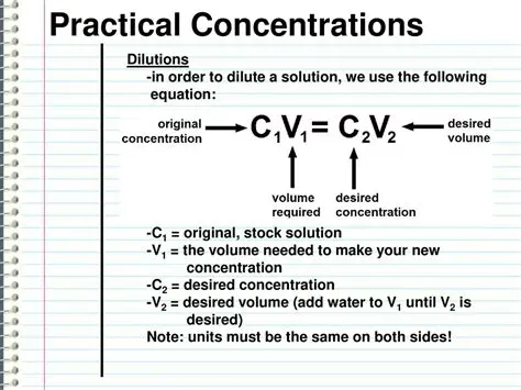 Determine the desired concentration