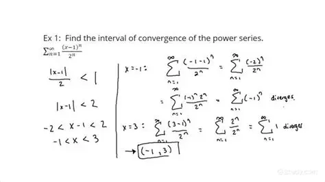 Determine the Interval of Convergence for the Series