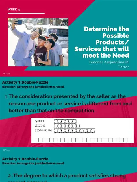 Determine the possible products