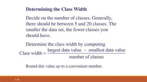 Determining the Class Width