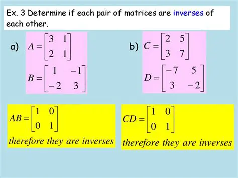 Determining the Existence of Inverse Matrices