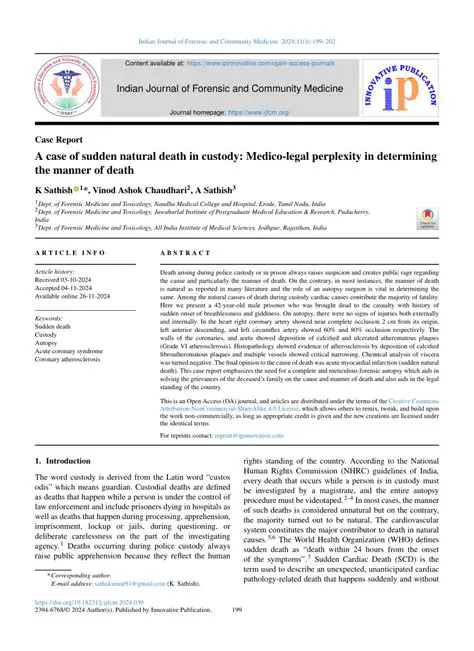 Determining the Manner of Death