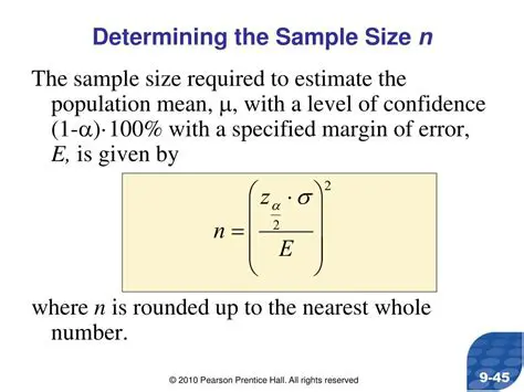 Determining the Sample Size