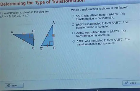 Determining the Type of Transformation