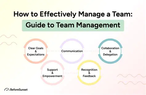 Develop effective team management