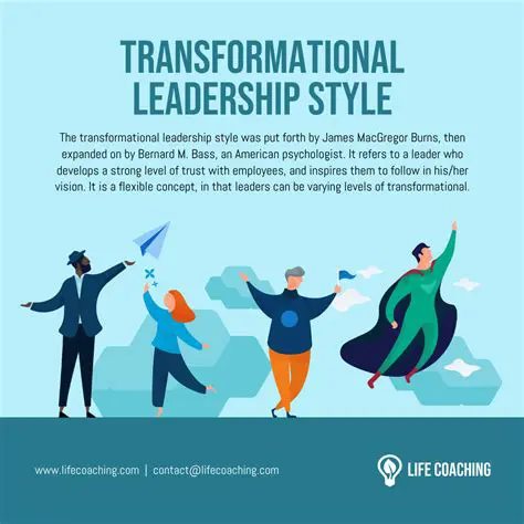 Develop transformational leadership styles