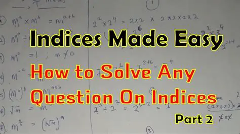 Developing more complex indices