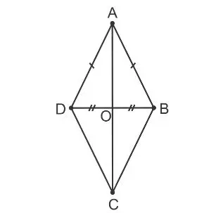 Diagonalele sunt perpendiculare