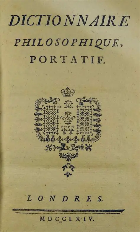 Dictionnaire philosophique