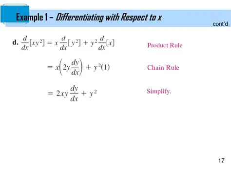 Differentiating with Respect to x
